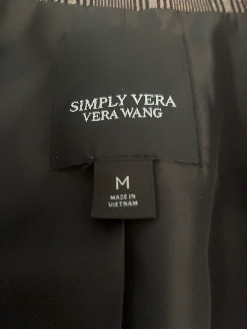 Simply Vera Vera Wang Black Women's Blazer Jacket